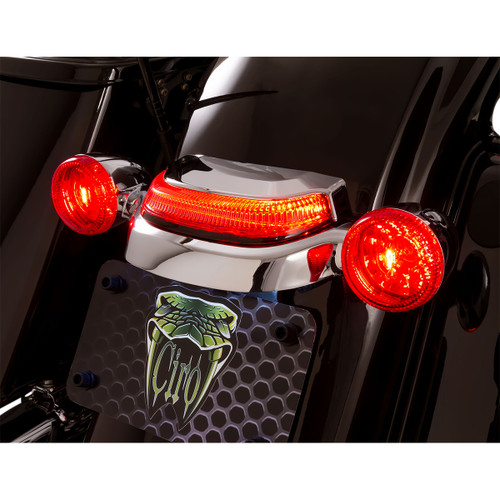 Ciro #40153 - Taillight - Smoke Lens - Chrome