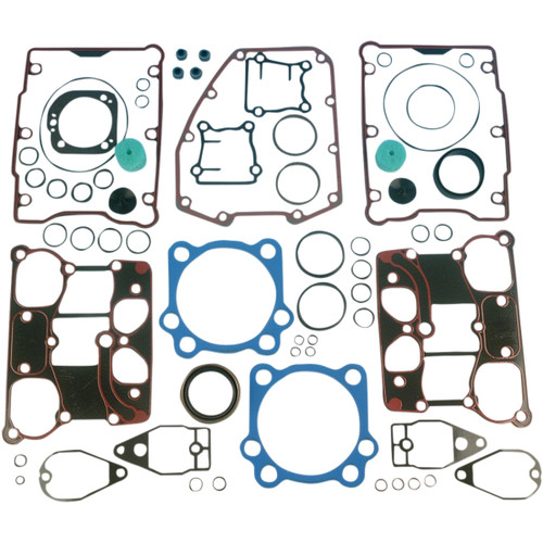 James Gasket #JGI-17055-99-X - Motor Gasket Kit - Metal Head Gaskets with Silicone Rocker Gaskets - 95"/103" - '99-'04 Twin Cam