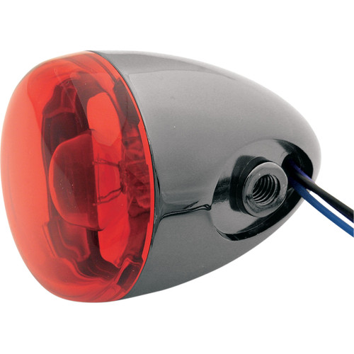 Chris Products #8887R-BN - Turn Signal - Black Nickel/Red