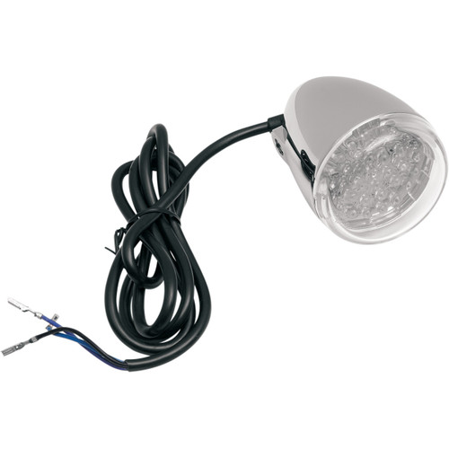 Chris Products #8500C-LED-A - Turn Signal - Amber LED - Chrome/Clear