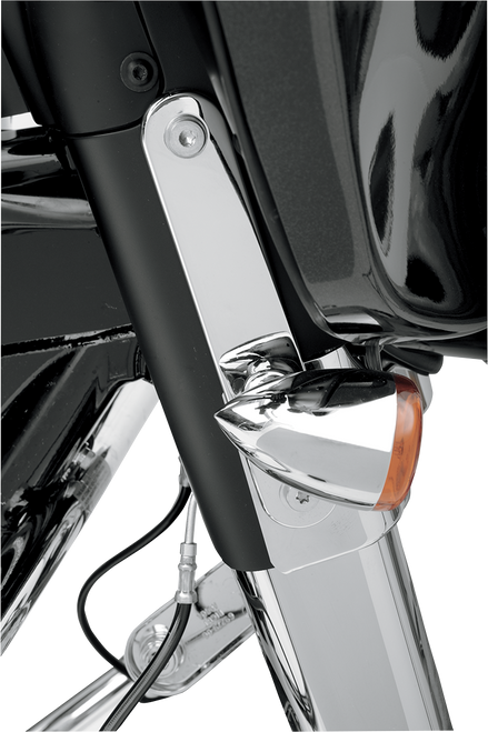Turn Signal Relocation Mount - Gloss Black