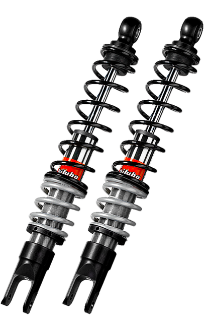 Bitubo Suspension SC154YGB02 Bitubo YGB0 Twinshocks Front Adjustable: Spring Preload, Black Spring
