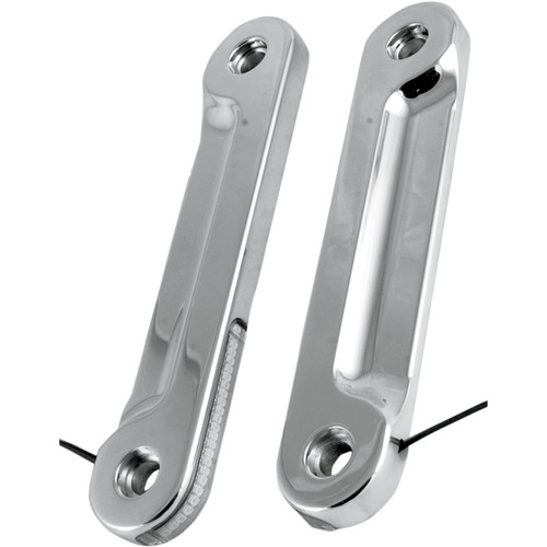 Alloy ART #SGFS-1 - LED Front Signal Light - FLHX - Chrome/Clear