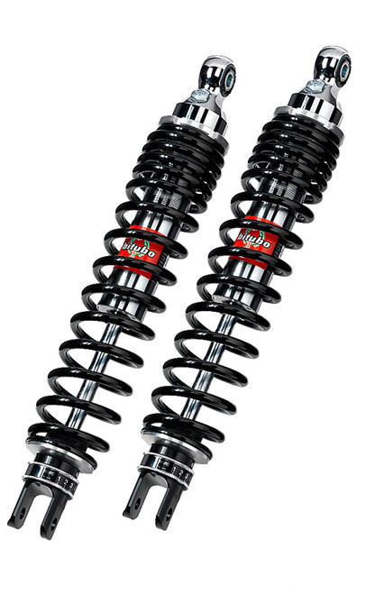 Bitubo Suspension SC202WGE02 Bitubo WGE0 Twinshocks Adjustable: Spring Preload, Rebound, Black Spring