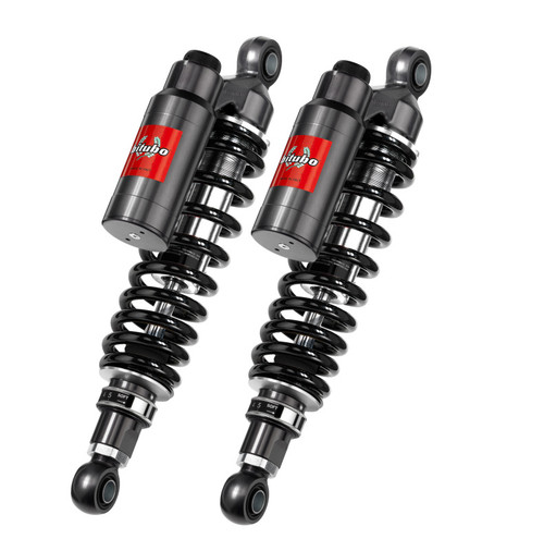 Bitubo Suspension T0031WMT72V2 Bitubo WMT7 Twinshocks Adj.: Spring Preload, Reb., Comp., Length 355mm, Piggyback Tank,Dark Edition