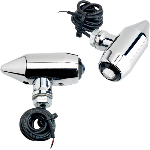 Vega Center Mount LED Lights - Chrome/Amber