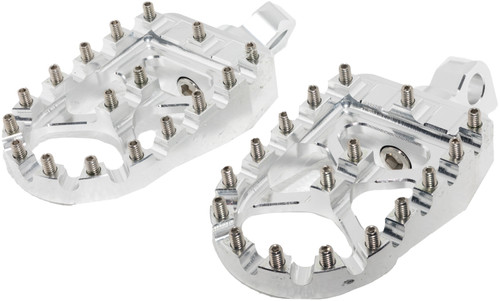 Bikers Choice 485215 Bikers Choice Male Mount BMX Style Silver Footpegs Pr