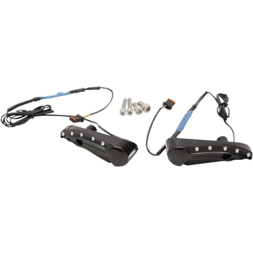 Covingtons #C1300-B - Turn Signal - Dimpled - Black - FLTR