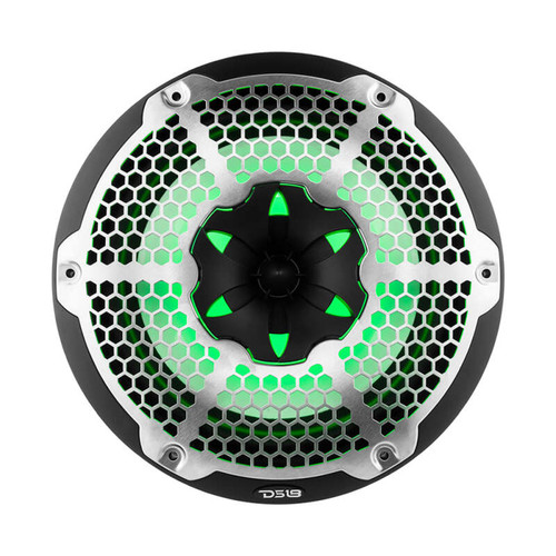 DS18 NXL-10M/BK DS18 NXL-M Series Speaker w/ RGB LED Lights 10in 2-Way 200Watts RMS 4 ohm Black