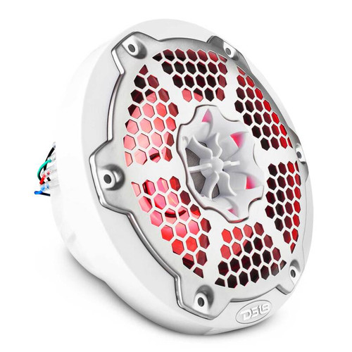 DS18 NXL-6M/WH DS18 NXL-M Series Speaker w/ RGB LED Lights 6.5in 2-Way 100 Watts RMS 4 ohm White w/ Cover