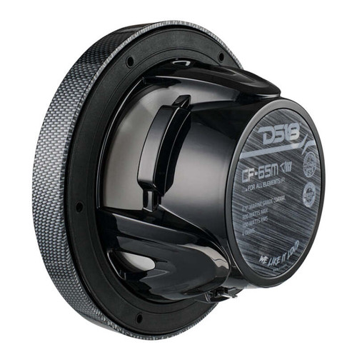 DS18 CF-65M DS18 NXL-M Series Spkr w/ RGB LED Lights 6.5in 2-Way 125 Watts RMS 4 ohm Black Crbn Fiber w/ Cover