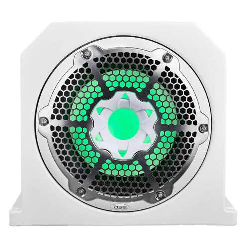 DS18 NXL-10SUBLD/W DS18 Subwoofer & Enclosure Dual 10in 350 Watts RMS 4 ohm NXL-10SUB/WH Included White