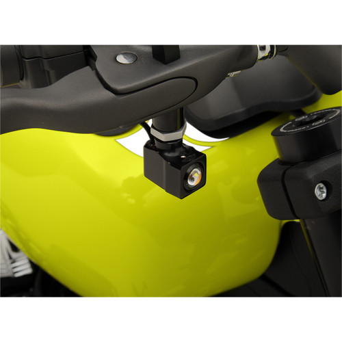 Joker Machine #05-215B - Rat Eye Mirror-Mount Turn Signals - Black/Amber