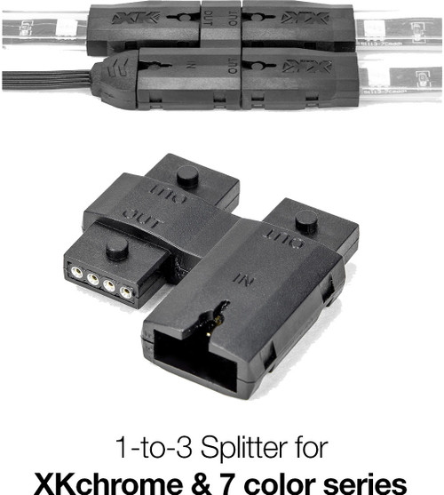 XK Glow #XK-4P-SPLIT - 1-to-3 Splitter