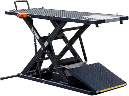 Ideal #M-2200IEH-XR-BLK - 2200 Series Elec/HYD CYC Lift W/Retractable Ramp