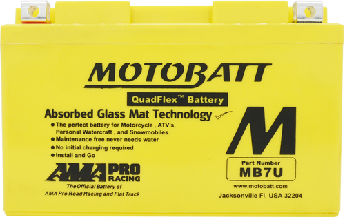 Motobatt #MB7U - Battery Mb7u Sealed Factory Activated