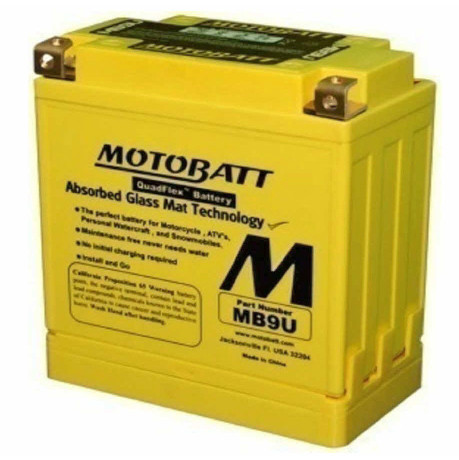 Motobatt #MB9U - Battery Mb9uhd Sealed Factory Activated