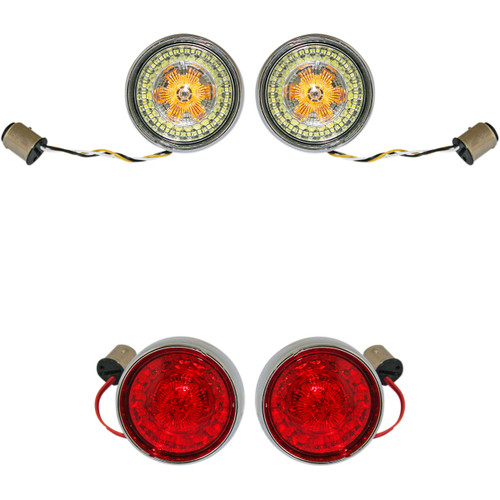 Custom Dynamics #PB-BCM-BB-C - Full Bullet Turn Signal Conversion Kit - Chrome