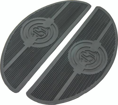 Harddrive #30-151A - Floorboard Matt SET Oval W/USA Logo FL 40-65