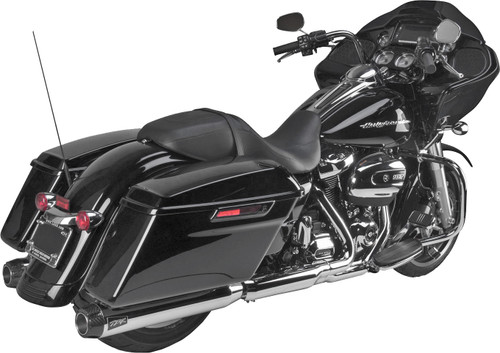 TBR #005-4550499D - Comp-s Slip-on M8 FLH/FLT Chrome W/CF Endcap