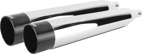 TBR #005-4380499D - Comp-s Slip-on TC FLH/FLT Chrome W/Black Endcap
