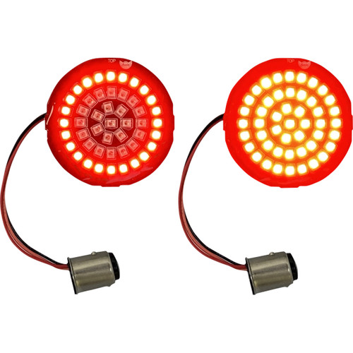 Custom Dynamics #GEN-4-RR-1157 - LED Rear Turn Signal Insert - Red - 1157