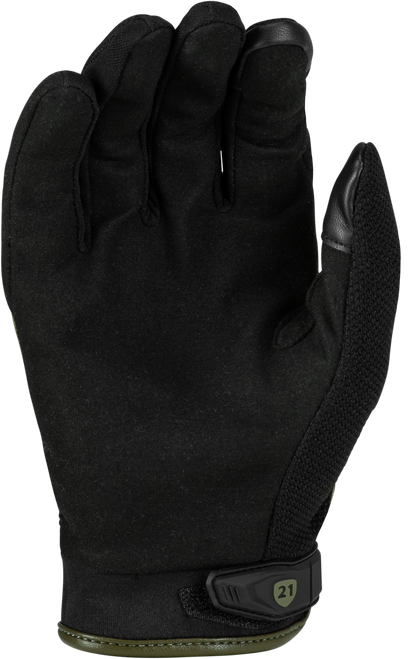 Highway 21 #489-0053L - Fury Gloves Black/Olive LG