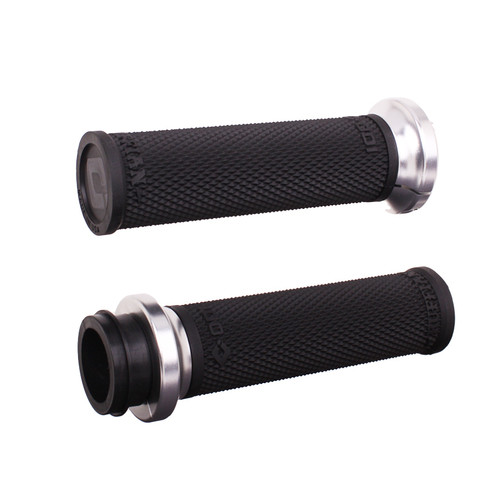 ODI #V30ITWB-R - Rufian Grips Indian TBW 1" Black/Silver