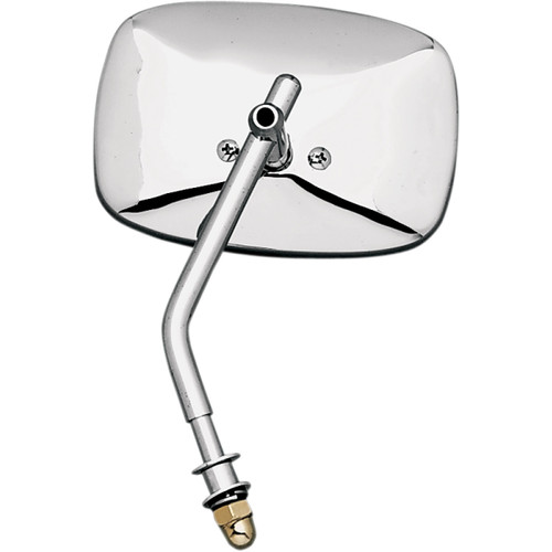 Emgo #20-21708 - Mirror - Side View - Plain Face/Rectangle - Short Stem - Left/Right - Screw-In - Each