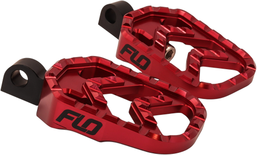 FLO Motorsports #V-800R - Savage Series Footpegs RED