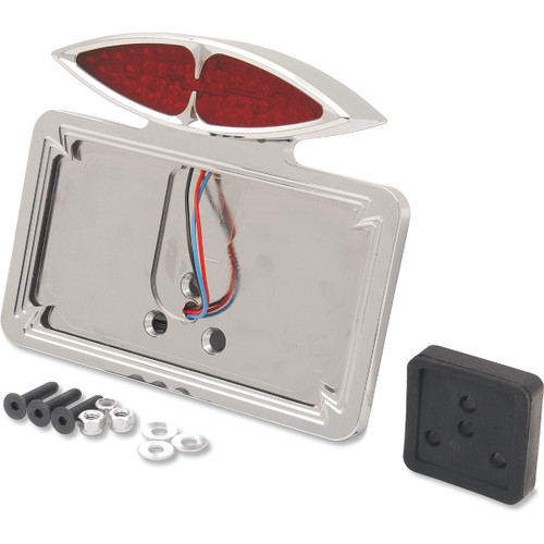 Drag Specialties - Taillight/License Plate Mount - Cateye