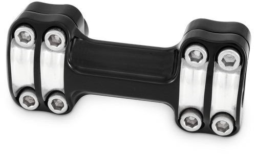Burly Brand #B12-8013BM - Reaper 1-1/2" Risers 1" BAR ONE Piece - Black Machined