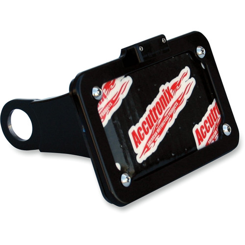 Accutronix #LPF114HV-B - Side Mount License Plate Assembly - Black