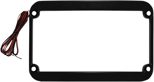 Lighted License Plate Frame - Black