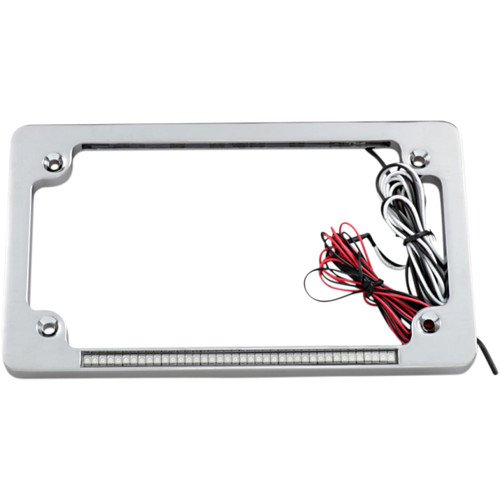 Custom Dynamics #TF02-C - Dual License Plate Frame - Chrome