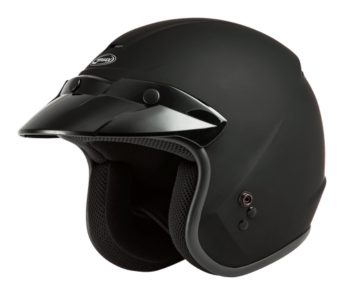 Gmax #G1020074 - Of-2 Open-face Helmet Matte Black SM