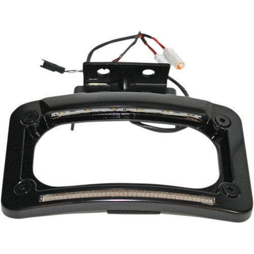 Custom Dynamics #CD-LP-IND-B - Dual-LED License Place Frame - Indian - Black