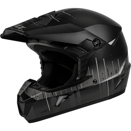 Gmax #D3465072 - Youth Mx-46y Frequency Offroad Helmet Matte Black/Grey YL