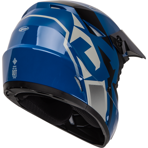 Gmax #D3464435 - Mx-46 Compound Helmet Blue/Black/Grey MD