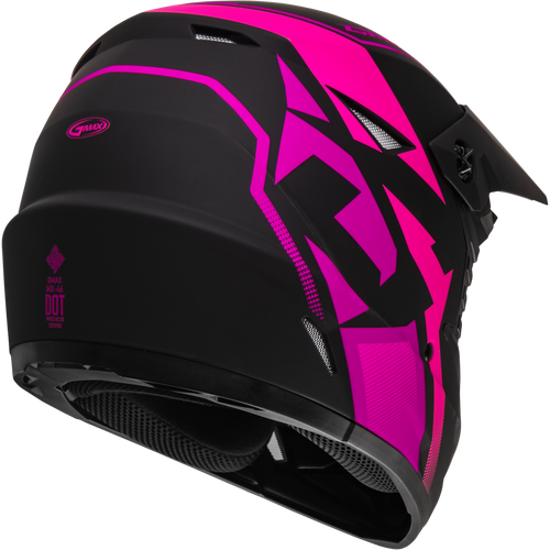 Gmax #D3464347 - Mx-46 Compound Helmet Matte Black/Pink XL