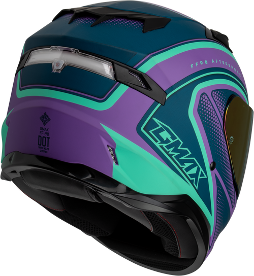 Gmax #F19841014-DOT - Ff-98 Aftershock Helmet Matte Purple/Blue SM