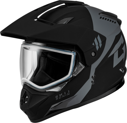 Gmax #A1115817 - Gm-11 Ronin Helmet Matte Black/Silver XL