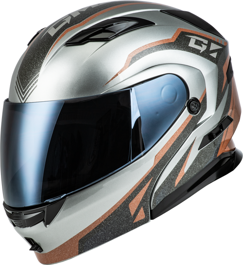 Gmax #M101381276 - Md-01 Volta Helmet Grey/Black/Copper Metallic LG