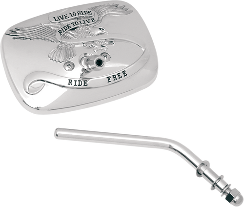 Live to Ride Mirror - Chrome - Right