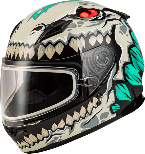 Gmax #F2499122 - Youth Gm-49y Drax Snow Helmet Silver YL