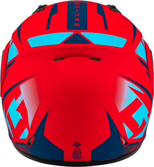 Gmax #M1043995 - Md-04 Sector Helmet Matte RED/Blue MD