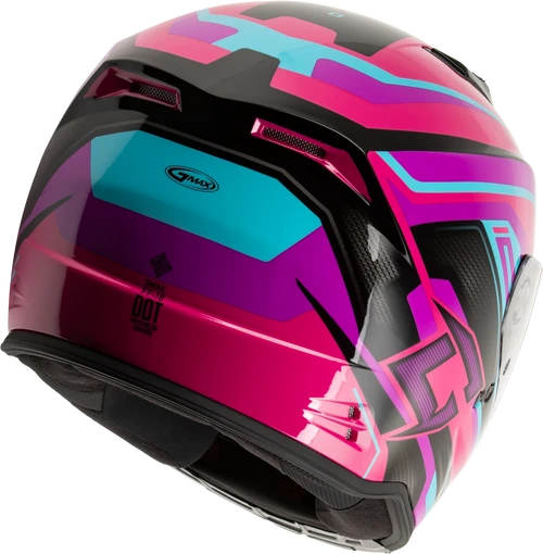 Gmax #F11811398 - Ff-18 Drift Helmet Pink/Blue/Black 2X