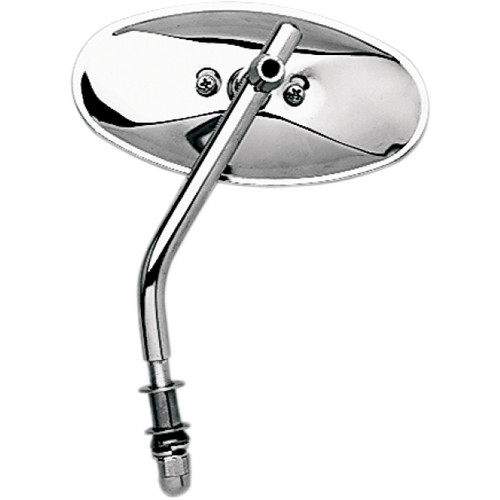 Emgo #20-34830 - Mirror - Side View - Chopper/Oval - Standard Stem - Each - Universal