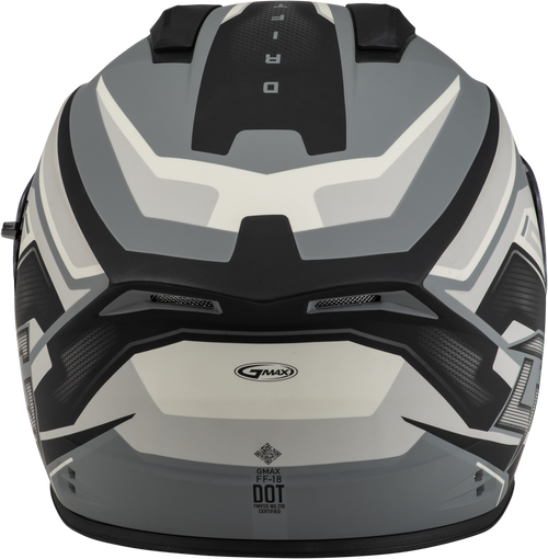 Gmax #F1181816 - Ff-18 Drift Helmet Matte Grey/Silver/Black LG