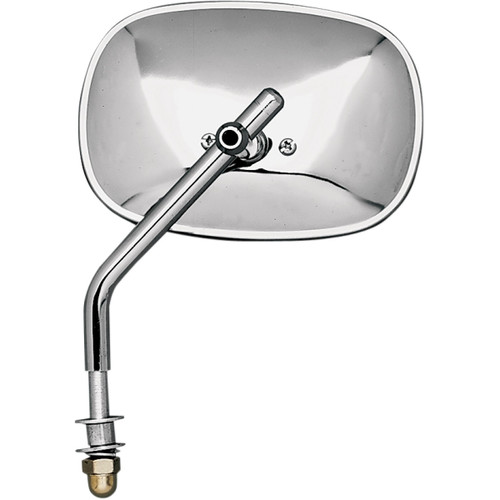 Emgo #20-34800 - Mirror - Side View - Plain/Rectangle - Standard Stem - Each - Universal